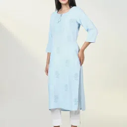 showoffff Showoff Blue Regular Fit Kurta image 3