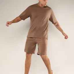 Campus Sutra Brown Regular Fit Co-Ord Set image 3