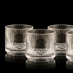 Smokey Cocktail Transparent Oval Spirit Whiskey Glass (330ml) - Set of 6 image 3