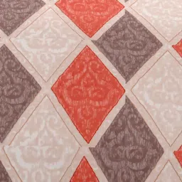 Ariana SORRENTO Red & Brown Cotton 144 TC Double Size Bedsheet With 2 Pillow Covers image 3