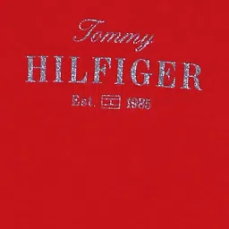 Tommy Hilfiger Kids Primary Red Printed Regular Fit T-Shirt image 4