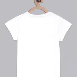 Kidsville White Cotton Printed T-Shirt image 2