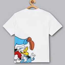 Kidsville White & Red Cotton Printed Mickey T-Shirt image 2