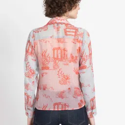 SHAYE Red Printed Shirt image 2