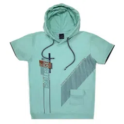 Cavio Kids Aqua Blue Printed T-Shirt-picture-10