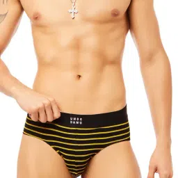 UNDRDAWG Black & Mustard Regular Fit Briefs-picture-10