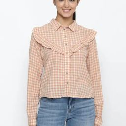 American Eagle Outfitters Brown Chequered Shirt-picture-33