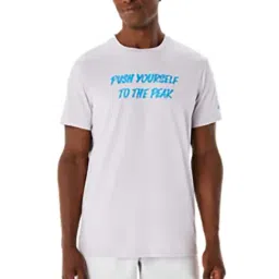 Asics Light Purple Regular Fit Printed Sports T-Shirt-image-50