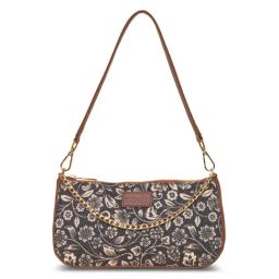 ZOUK Black Floral Shoulder Bag-picture-46