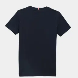 Tommy Hilfiger Navy Cotton Regular Fit Printed T-Shirt image 2