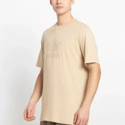 Adidas Originals Beige Regular Fit Printed T-Shirt image 3