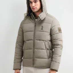 U.S. Polo Assn. Denim Co. Green Regular Fit Hooded Jacket image 3