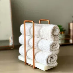 Mason Home Imperial Napkin Holder - White & Rose Gold image 3