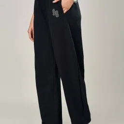 Ajile by Pantaloons Black Cotton Plain Sweatpants image 3