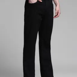 Jack & Jones Black Cotton Bootcut Denim Jeans image 3