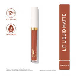 MyGlamm LIT Matte Liquid Lipstick Swinger - 1.6 ml image 2