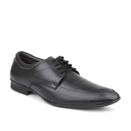 Privo Men's Black Derby Shoes image 3