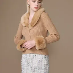 Kazo Beige Viscose Jacket image 3