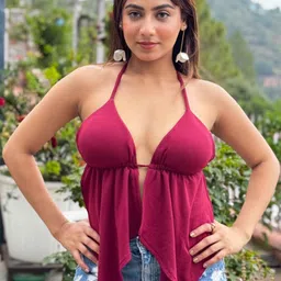 TANDUL Women Halter Neck Empire Top-picture-27