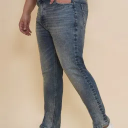 John Pride Blue Cotton Regular Fit Jeans image 3