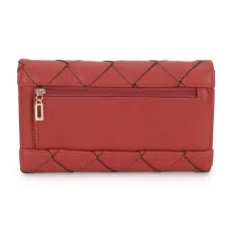 Guess Women Rust Braided Wallet image 3