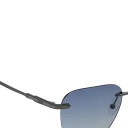 KOSCH ELEMENTE Men Blue Lens & Silver-Toned Square Sunglasses with image 4