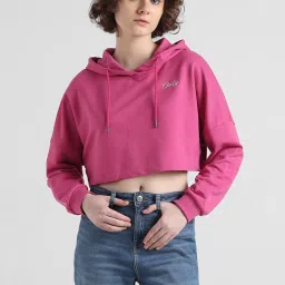 Only Pink Graphic Print Hoodie image 2