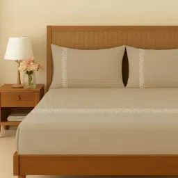 Urban Space Taupe king Bed Sheets Sets With Pillow Covers-picture-19