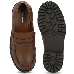 Carlo Romano Women's Tan Casual Loafers image 3