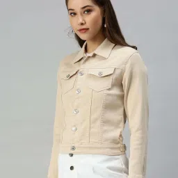 showoffff SHOWOFF Cream Cotton Jacket image 3