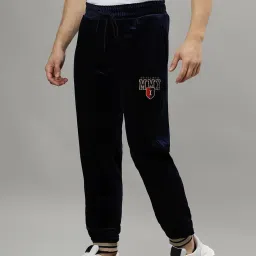 Iconic Navy Blue Regular Fit Joggers image 3