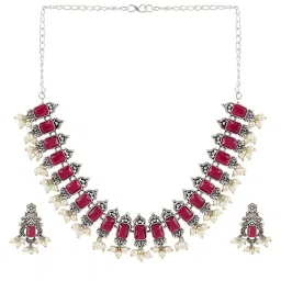 Teejh Silver and Red Serenade Set image 3