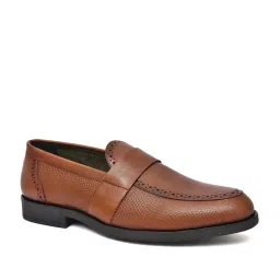 Nico Nerini Men's Tan Formal Loafers image 3
