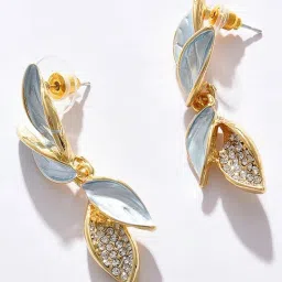 Sohi Gold Plated Designer Stud Earrings image 3