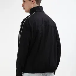 Tommy Hilfiger Black Regular Fit Striped Jacket image 2