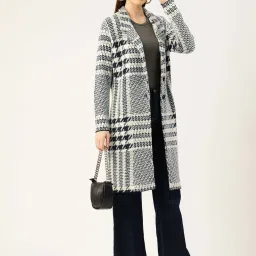 Apsley White Chequered Coat image 3