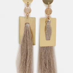 Sohi Gold Plated Designer Drop Earrings image 3