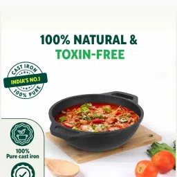 The Indus Valley Black Pre-Seasoned Cast Iron Cookware - Set of 2 image 3