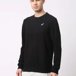 Asics Black Regular Fit Sweatshirt image 3