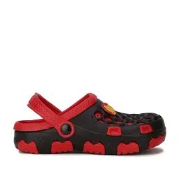 Disney by Bata Kids Black & Red Back Strap Clogs-picture-26