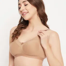 Clovia Beige Full Coverage Bra image 3
