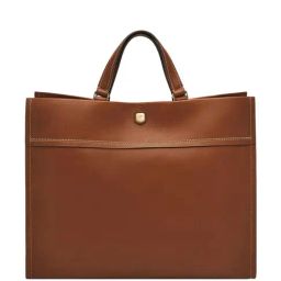 Fossil Brown Solid Tote Handbag-picture-11