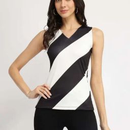Fablestreet Black Striped Knit Top-picture-10