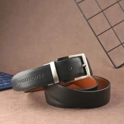 Clog London Black & Brown Leather Reversible Formal Belt-picture-0