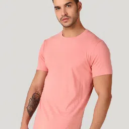 inner element Men Pack Of 2 Bio Finish Solid Round Neck Cotton T-shirts image 4