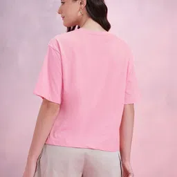 DressBerry Drop-Shoulder Sleeves Relaxed Fit T-shirt image 3