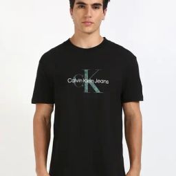 Calvin Klein Jeans Black Cotton Relaxed Fit T-Shirt-picture-38
