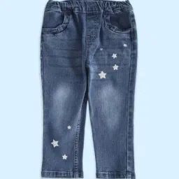 Pantaloons Baby Blue Cotton Printed Jeans-picture-47