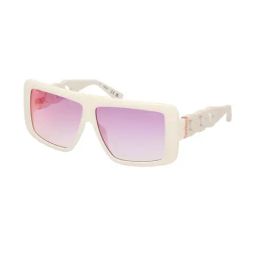 Guess GUS001096021ZSG Purple UV Protected Square Sunglasses for Women-picture-9
