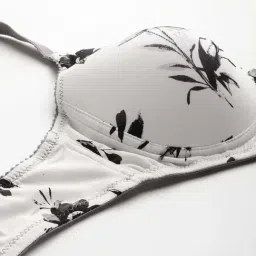 Leading Lady White & Black Printed Bra image 5